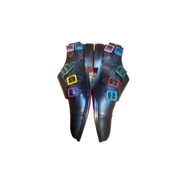 Adrian Mens Leather Buckled Shoes Size 7.  NO BOX - Picture 4 of 10